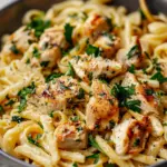 Healthy Garlic Parmesan Chicken Pasta