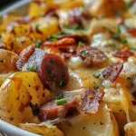 Cheesy Ranch Potatoes and Smoked Sausage