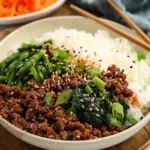 Delicious Korean Ground Beef Bowl (Quick & Easy)