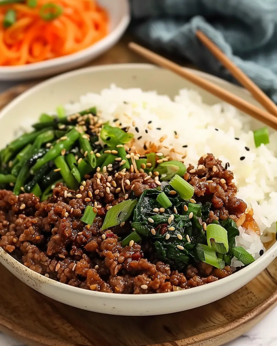 Delicious Korean Ground Beef Bowl – Quick &amp; Easy Comfort Food