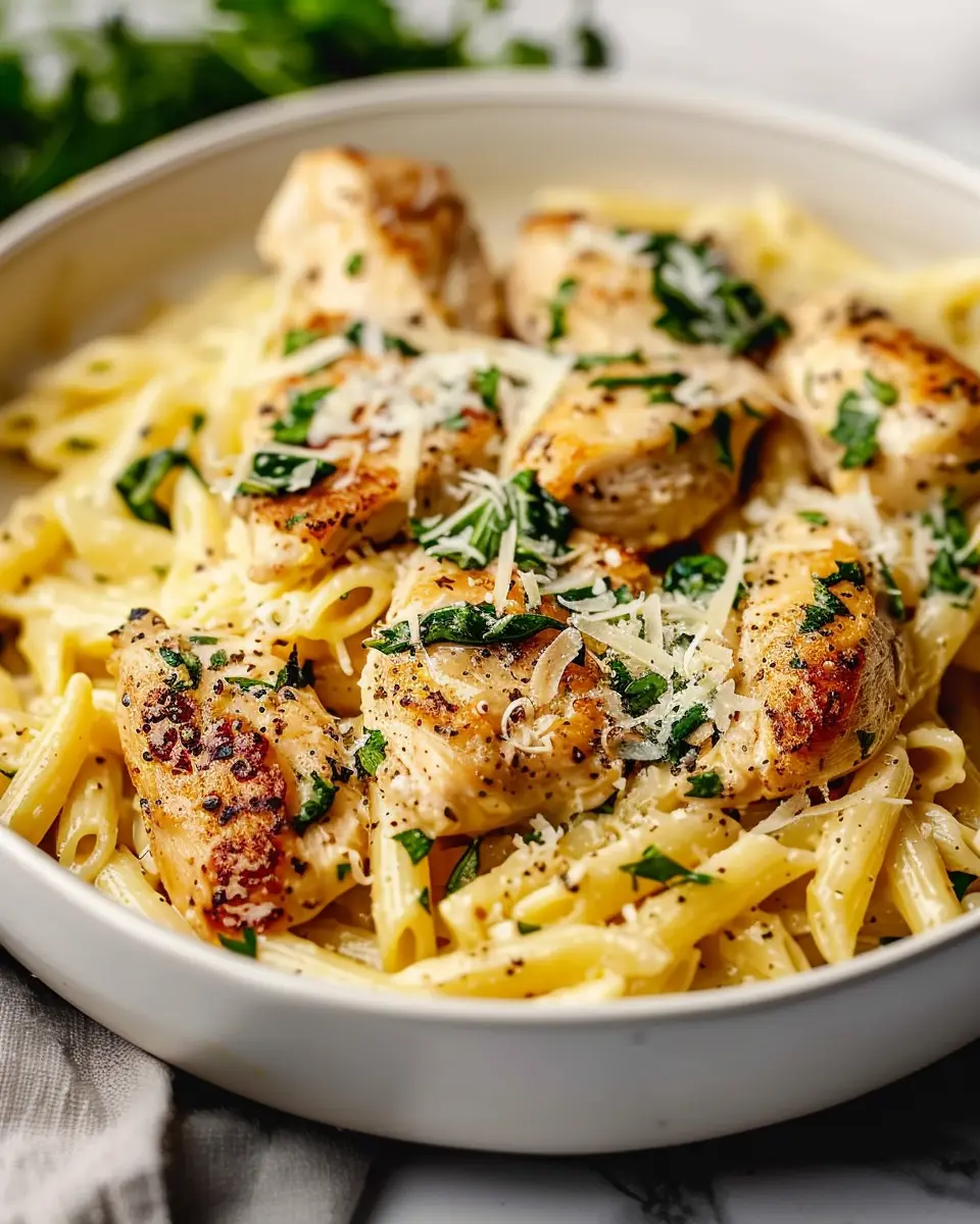 Healthy Garlic Parmesan Chicken Pasta: Easy Comfort Food Delight