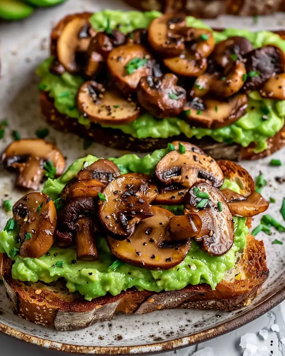 Garlicky Avocado Mushroom Toast: The Best Healthy Breakfast Delight
