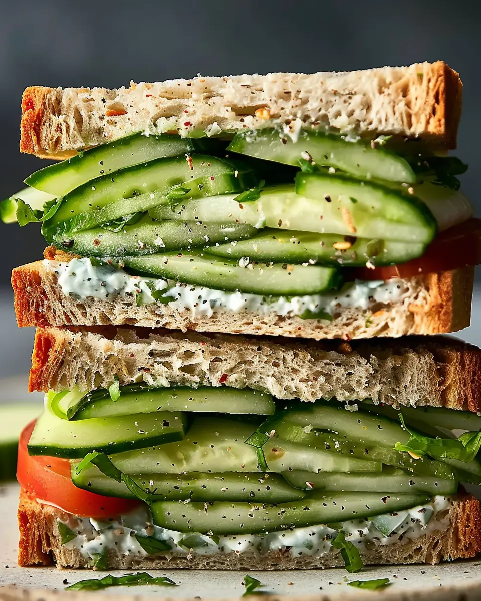Cucumber Sandwich Delight: Easy Recipes with Turkey Bacon and Chicken Ham