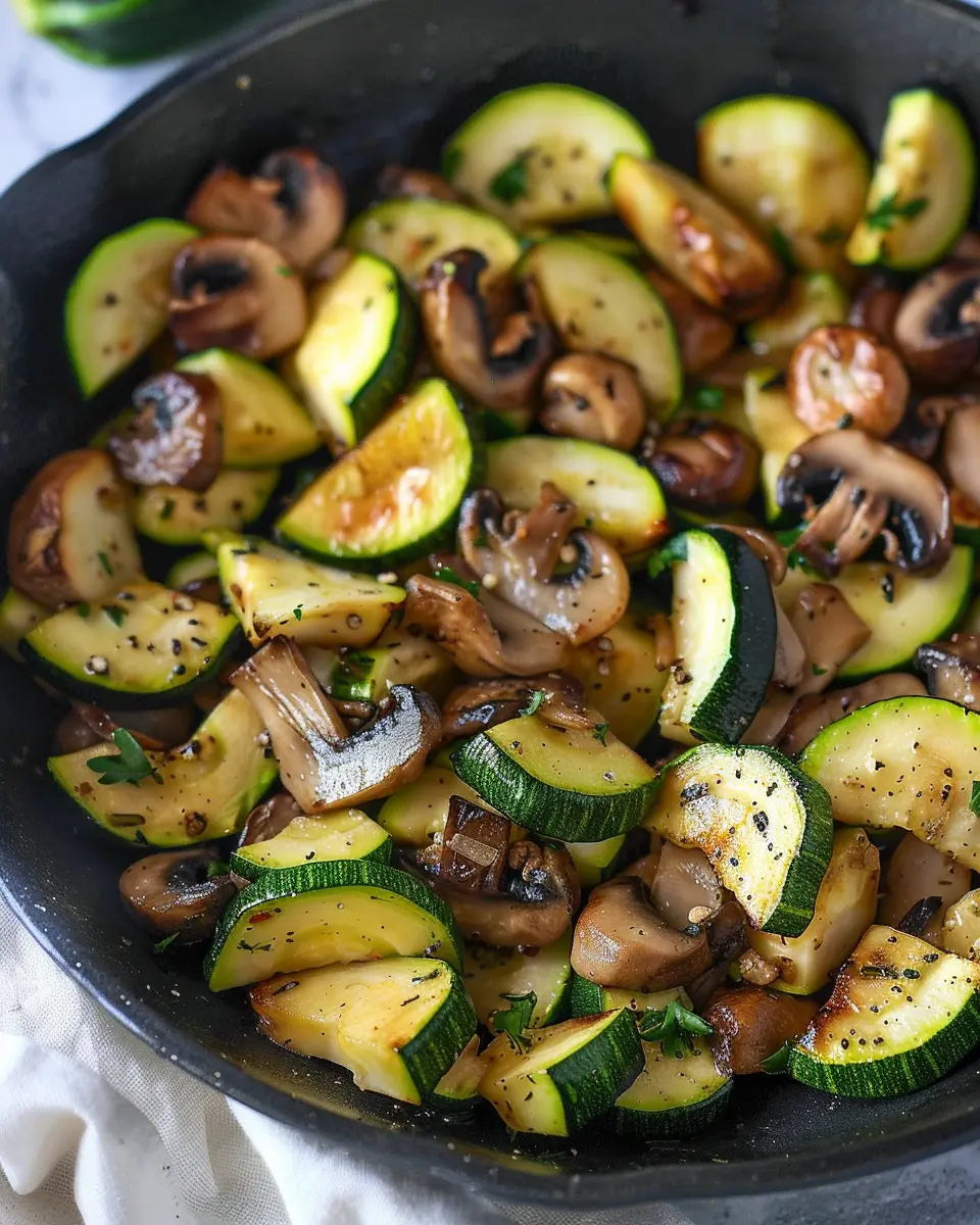 Quick Sautéed Zucchini and Mushrooms for Easy Weeknight Dinners