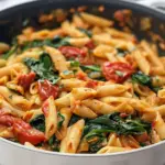 One-Pot Spinach Tomato Pasta