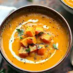 Spicy Butternut Squash and Sweet Potato Soup