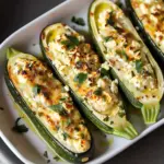 Feta Cheese Stuffed Zucchini