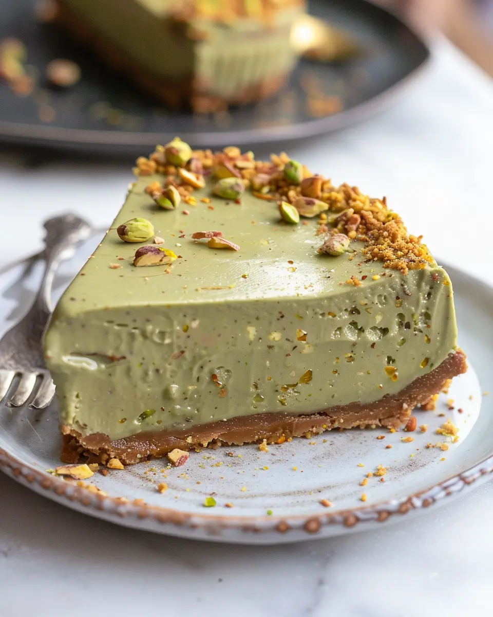 Pistachio Cheesecake: Indulgent Recipe with Crunchy Topping