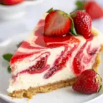 Strawberry Swirl Cheesecake