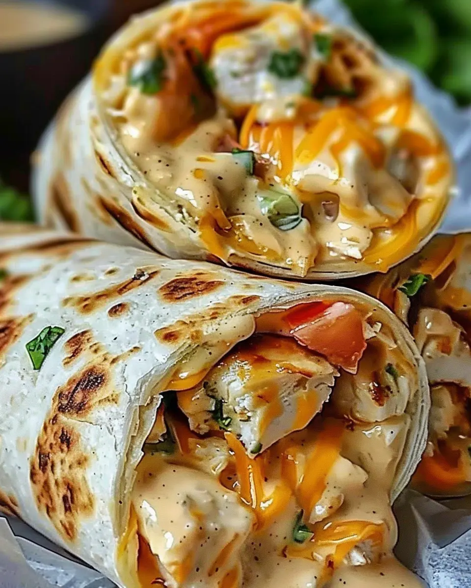 Quick Cheesy Chicken Wrap: Easy &amp; Flavorful Weeknight Dinner