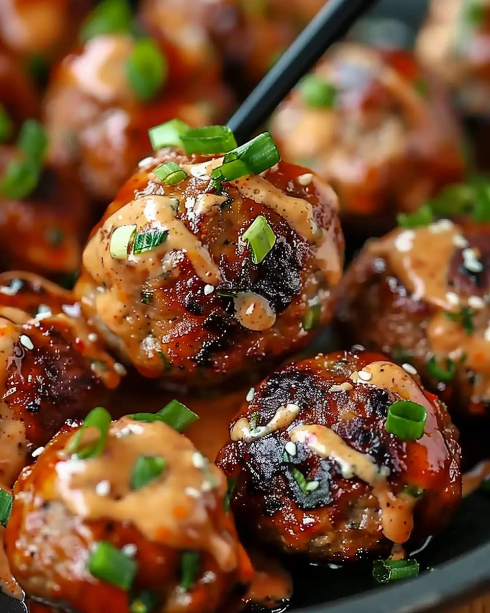 Korean BBQ Meatballs: Easy Recipe with Spicy Mayo Dip to Love