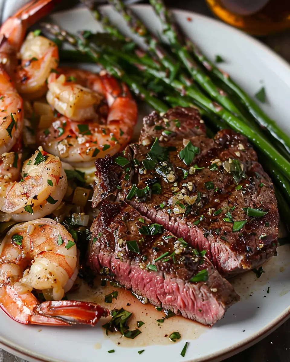Garlic Butter Ribeye Steak And Shrimp: A Juicy Homemade Delight