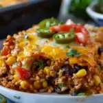 Beef Enchilada Casserole with Rice