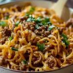 Mongolian Ground Beef Noodles