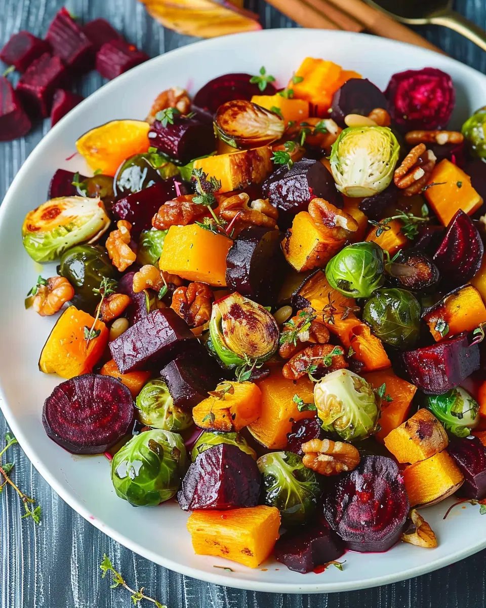 Winter Vegetable Salad: Best Butternut Squash, Brussels Sprouts, and Beets Recipe
