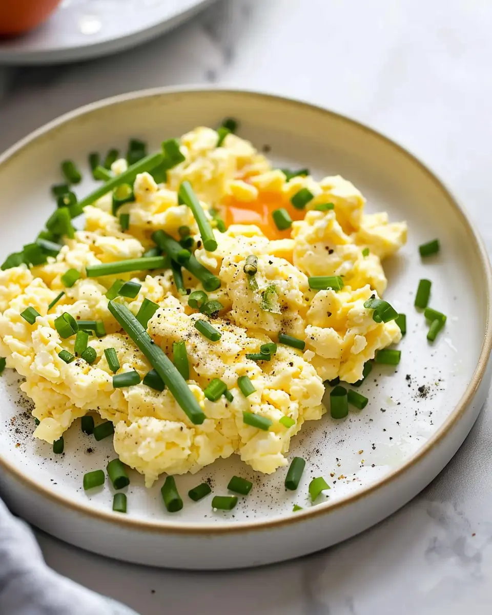 Easy High Protein Cottage Cheese Scrambled Eggs with Turkey Bacon