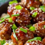 Sticky Asian Glazed Meatballs