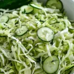 Green Cabbage Cucumber Salad