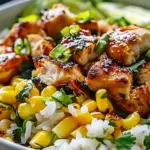Street Corn Chicken Rice Bowl