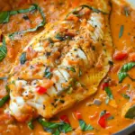 Tilapia in Roasted Pepper Sauce