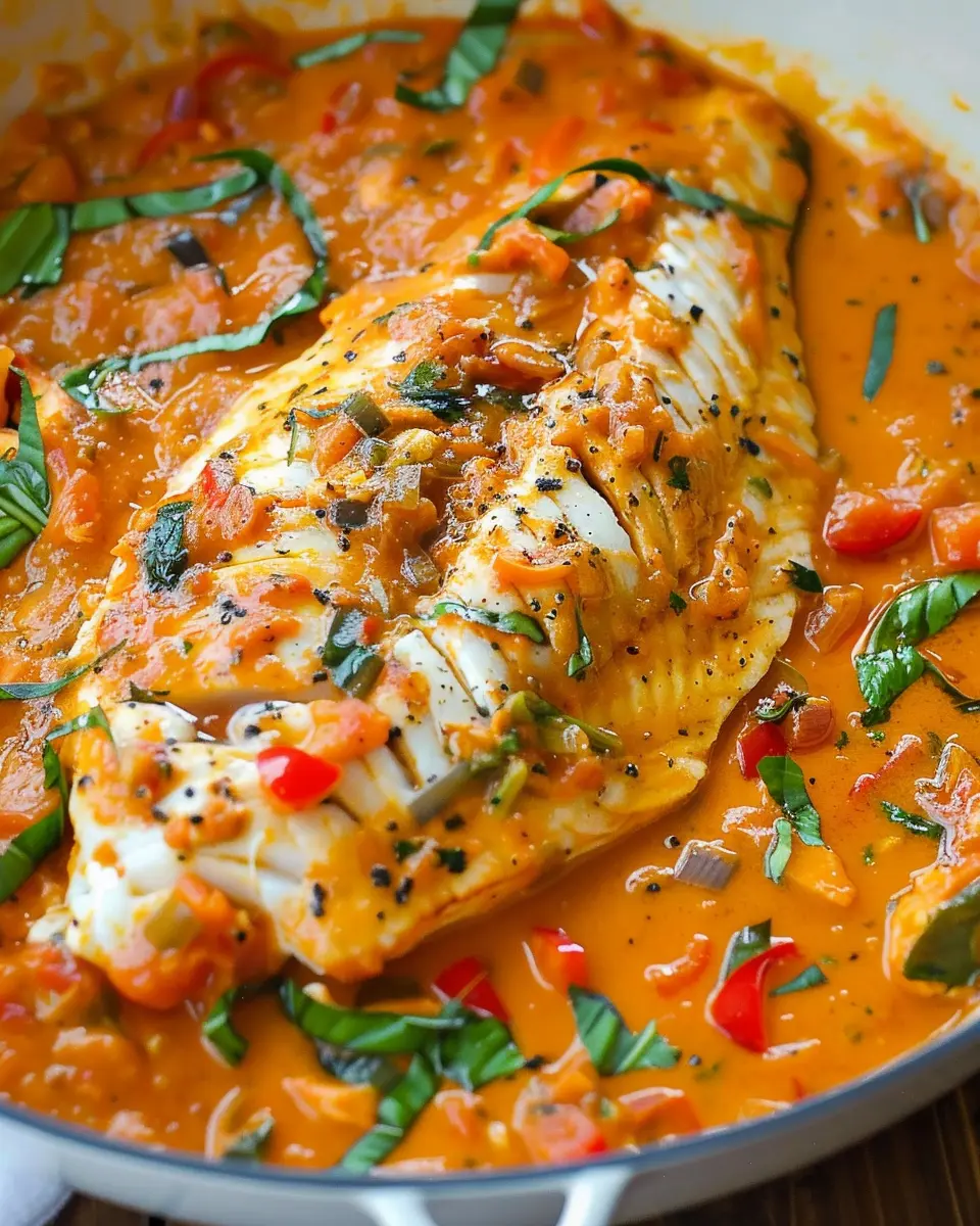 Tilapia in Roasted Pepper Sauce: A Juicy Homemade Delight
