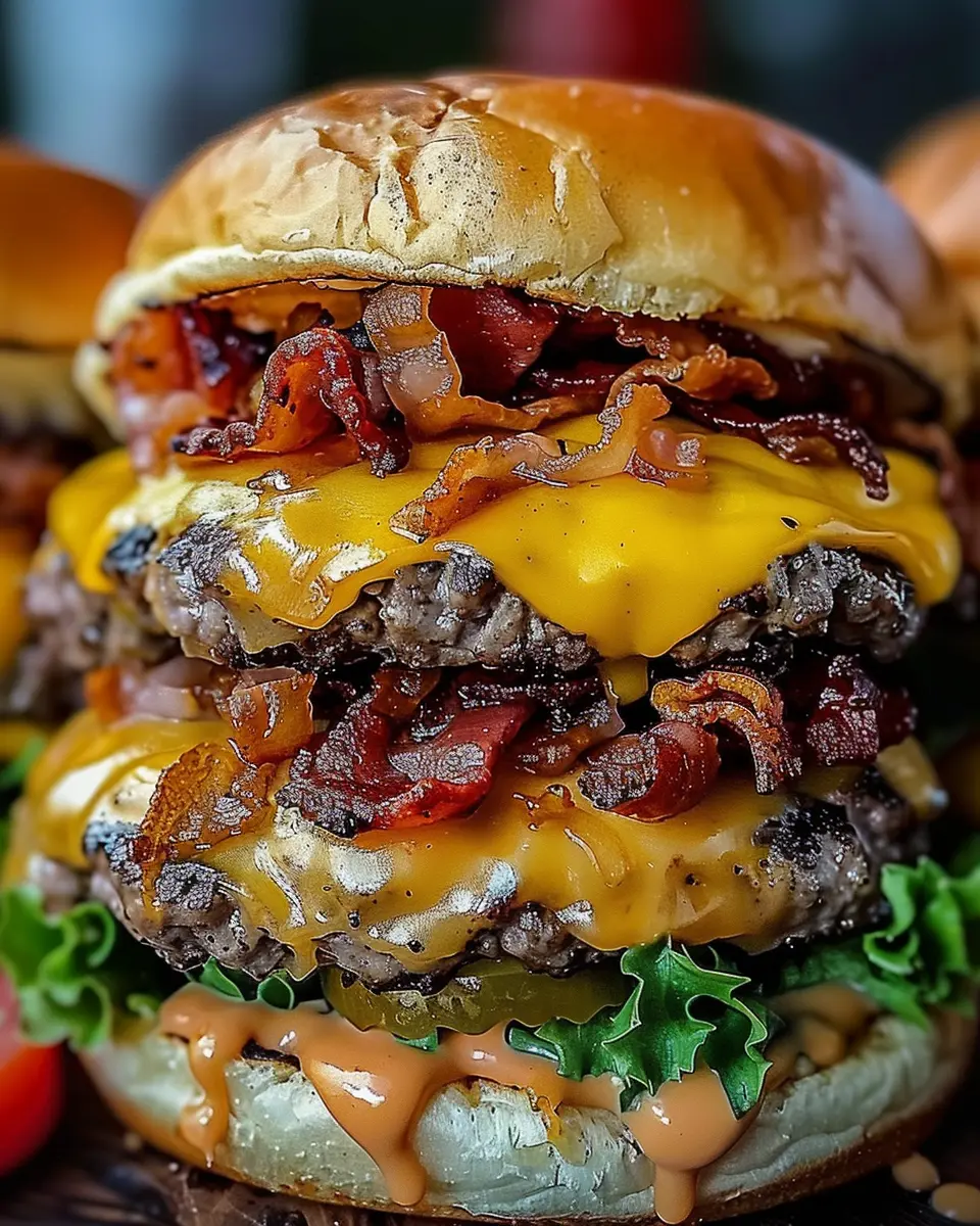 Crack Burgers: Indulgent Turkey Bacon &amp; Chicken Ham Delight