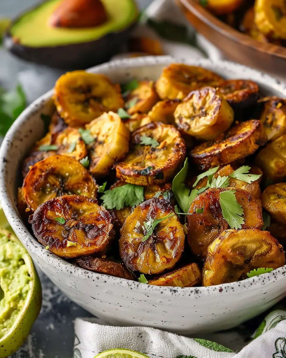 Baked Plantains: Best with Creamy Avocado Dip for Home Chefs