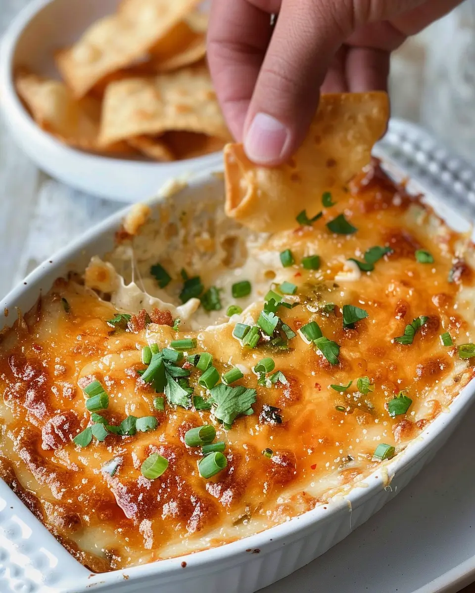 Hot Crab Rangoon Dip: Easy Recipe with Crispy Wonton Chips