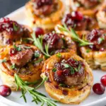 Sausage Cranberry Brie Bites
