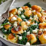 Crispy Gnocchi With Spinach And Feta