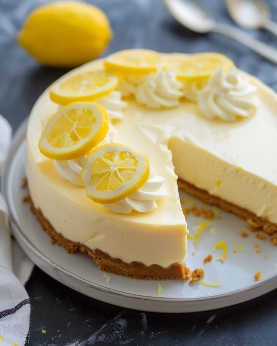 No Bake Lemon Cheesecake: Easy, Refreshing Dessert to Impress