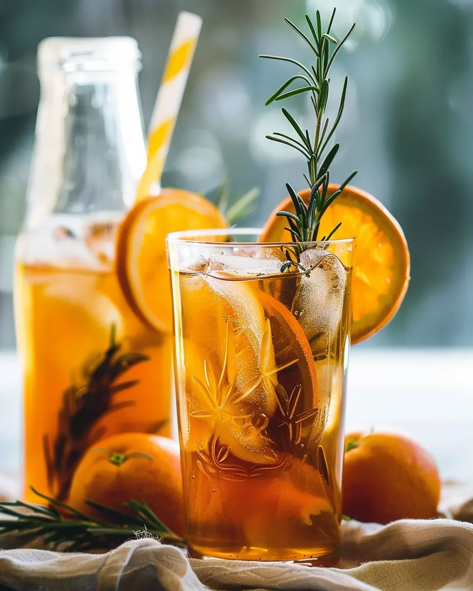 Rosemary Orange Ice Tea: The Best Refreshing Summer Sip