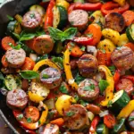 Sausage and Veggies Skillet - 30 Minute, One-Pan Meal
