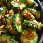 Cucumbers in Spicy Peanut Sauce