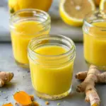 Homemade Lemon Ginger Turmeric Shots