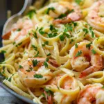 Knoblauch-Butter-Shrimp Pasta