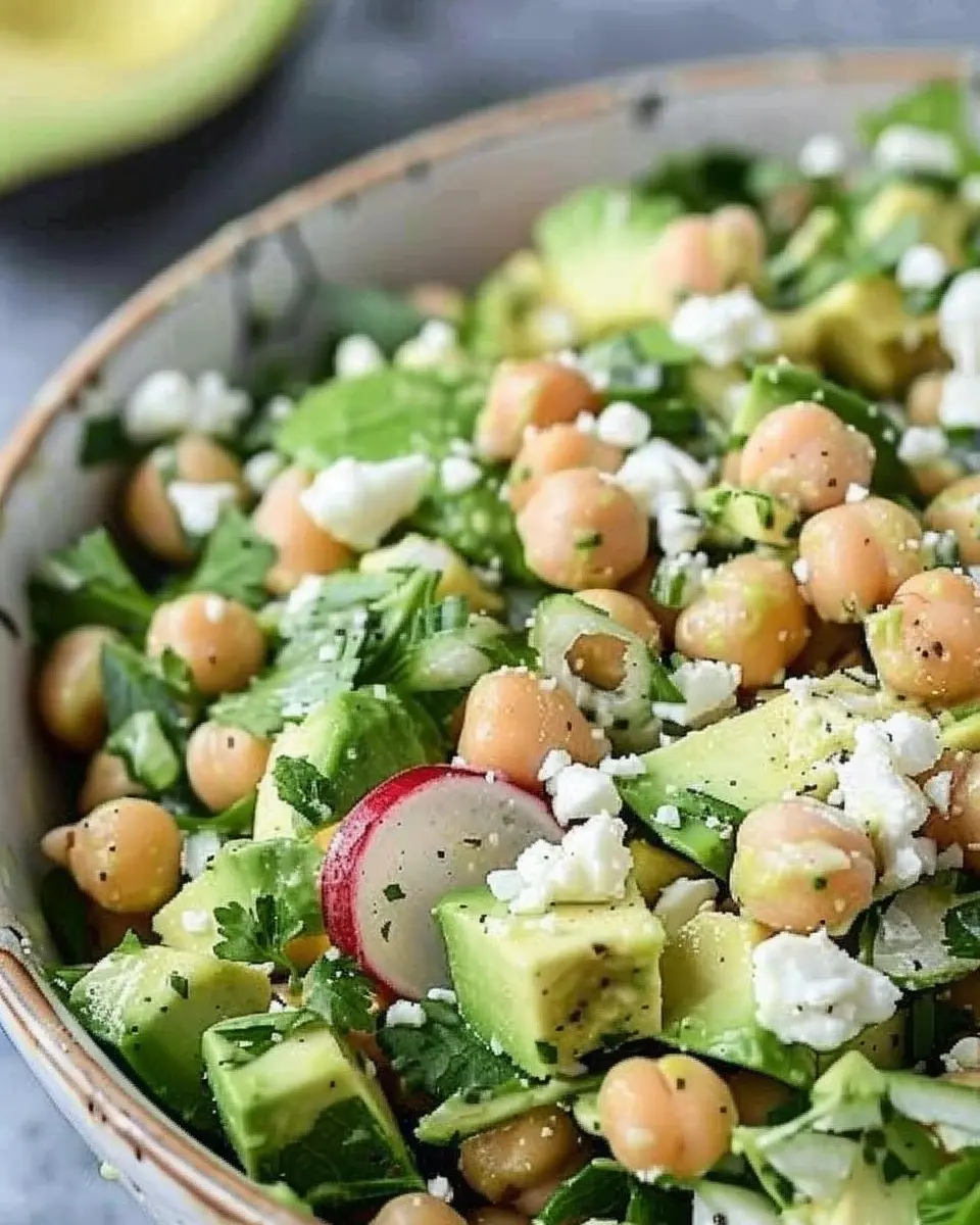 Chickpea Avocado Feta Salad: A Fresh and Easy Delight