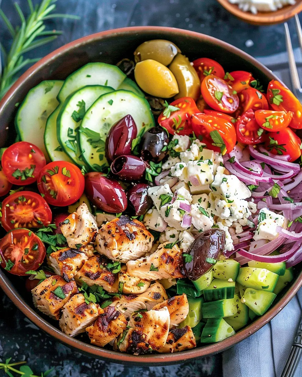 Low-Carb Greek Chicken Bowls: Easy &amp; Delicious Weeknight Meal